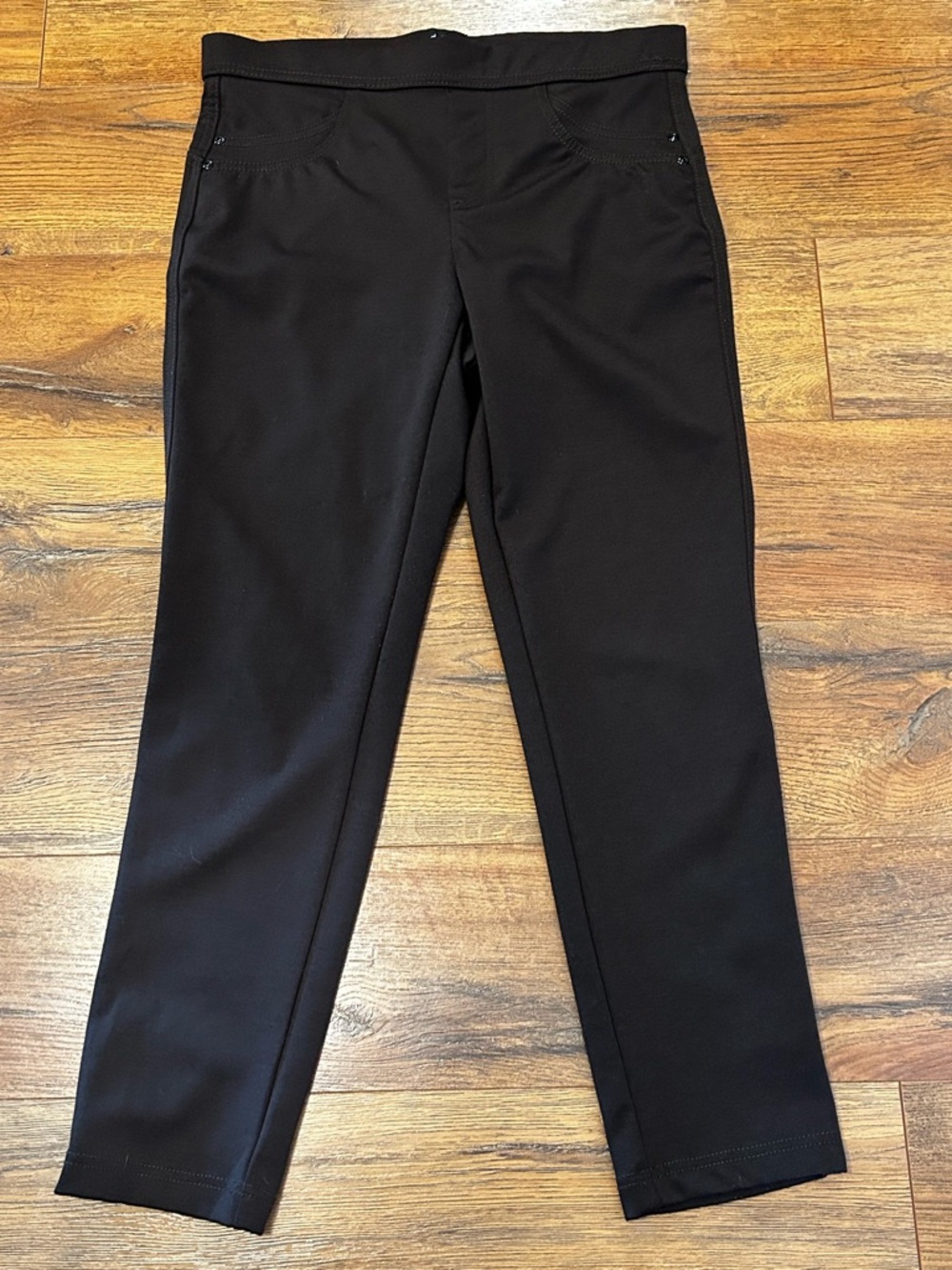 Dash Women’s PM Petite Medium Black Pull-On Stretch Pull-On Pants Long Bottoms